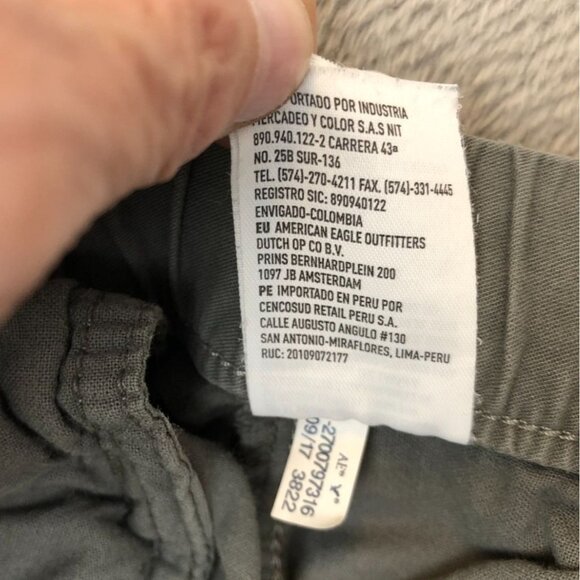 American Eagle Outfitters Men's Jogger 36x25 Pants Drawstring Green Casual - Picture 9 of 11